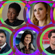 Ted Lasso’s starting lineup, clockwise from left: Hannah Waddingham, Sarah Niles, Juno Temple, Jeremy Swift, Nick Mohammed, Cristo Fernández, and Phil Dunster (Photos: Apple TV+)